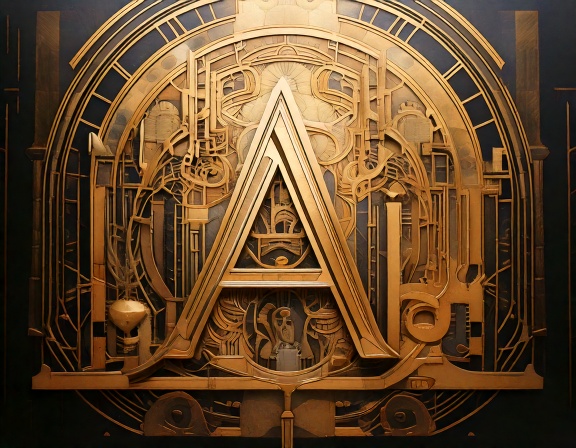 Firefly_AI language art deco 588841